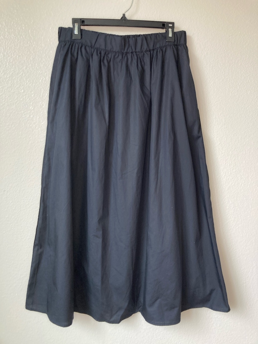 NWT Rachel Zoe Cotton Poplin lined midaxi midi Skirt pockets sz L